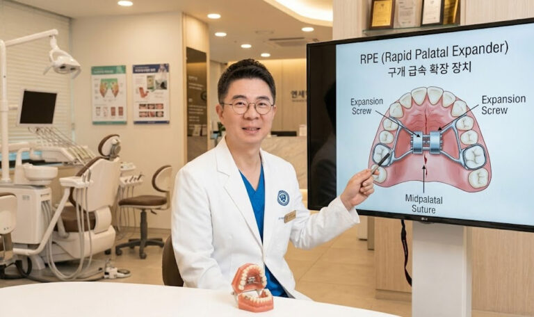 아산 교정치과 연세발렌타인치과교정과 이정섭 원장 RPE 장치 설명