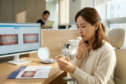 아산 안면비대칭 교정 상담 여성 환자 연세발렌타인치과교정과